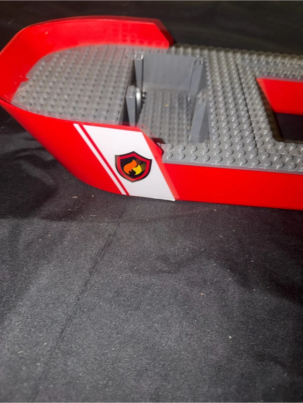 LEGO City Fire Boat Hull Base Red Gray 60109 (2 Pieces)